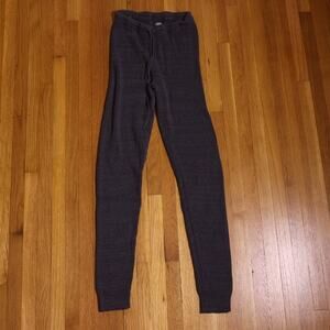 aerie retro deadstock ribbed thermal leggings dark gray S